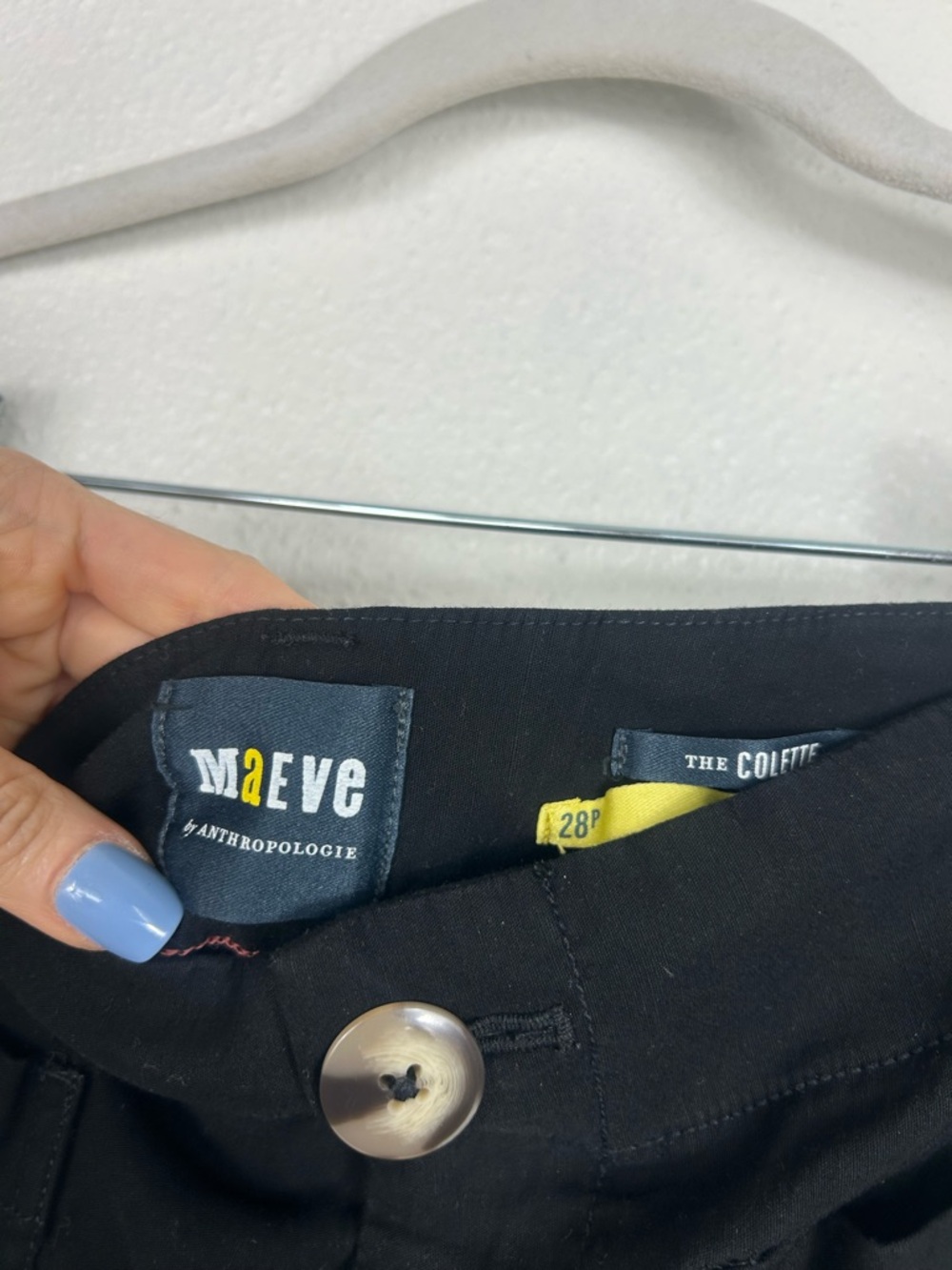 Anthropologie Maeve The Colette Crop Wide-Leg Pants Black Sz 28P - Picture 7 of 10